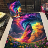 Rainbow Tornado Jigsaw Puzzle 1000 Pieces