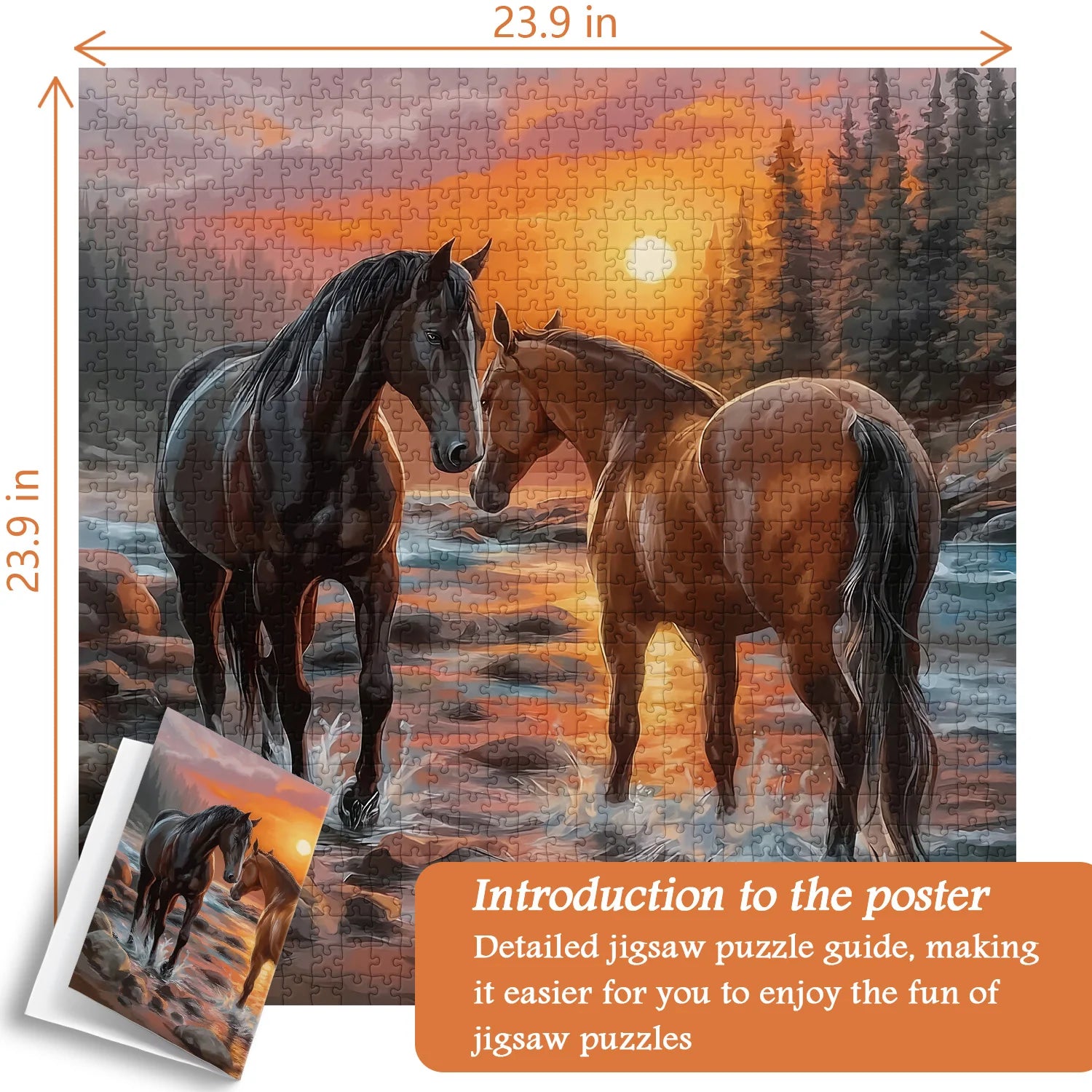 Sunset Gallop Puzzle Puzzle 1000 pièces