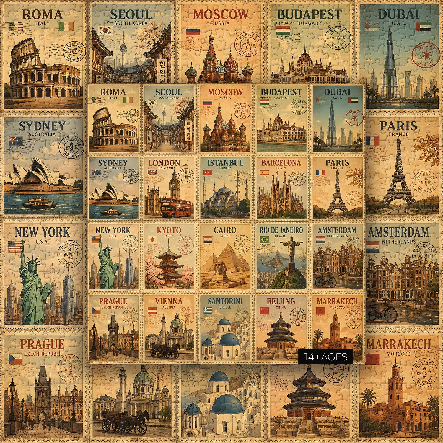 Rompecabezas de Viajes Globales 1000 Piezas