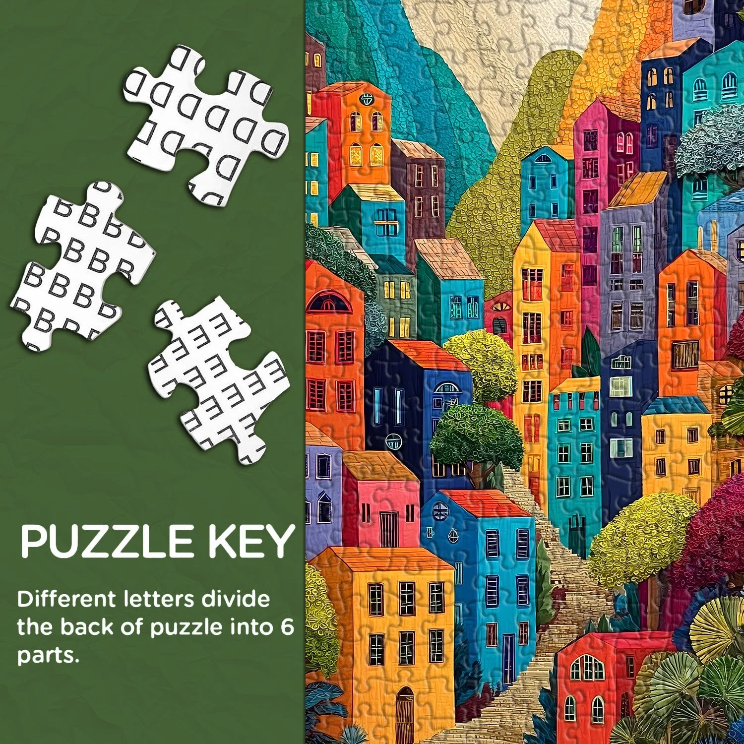 Bergpaletten-Puzzle 1000 Teile
