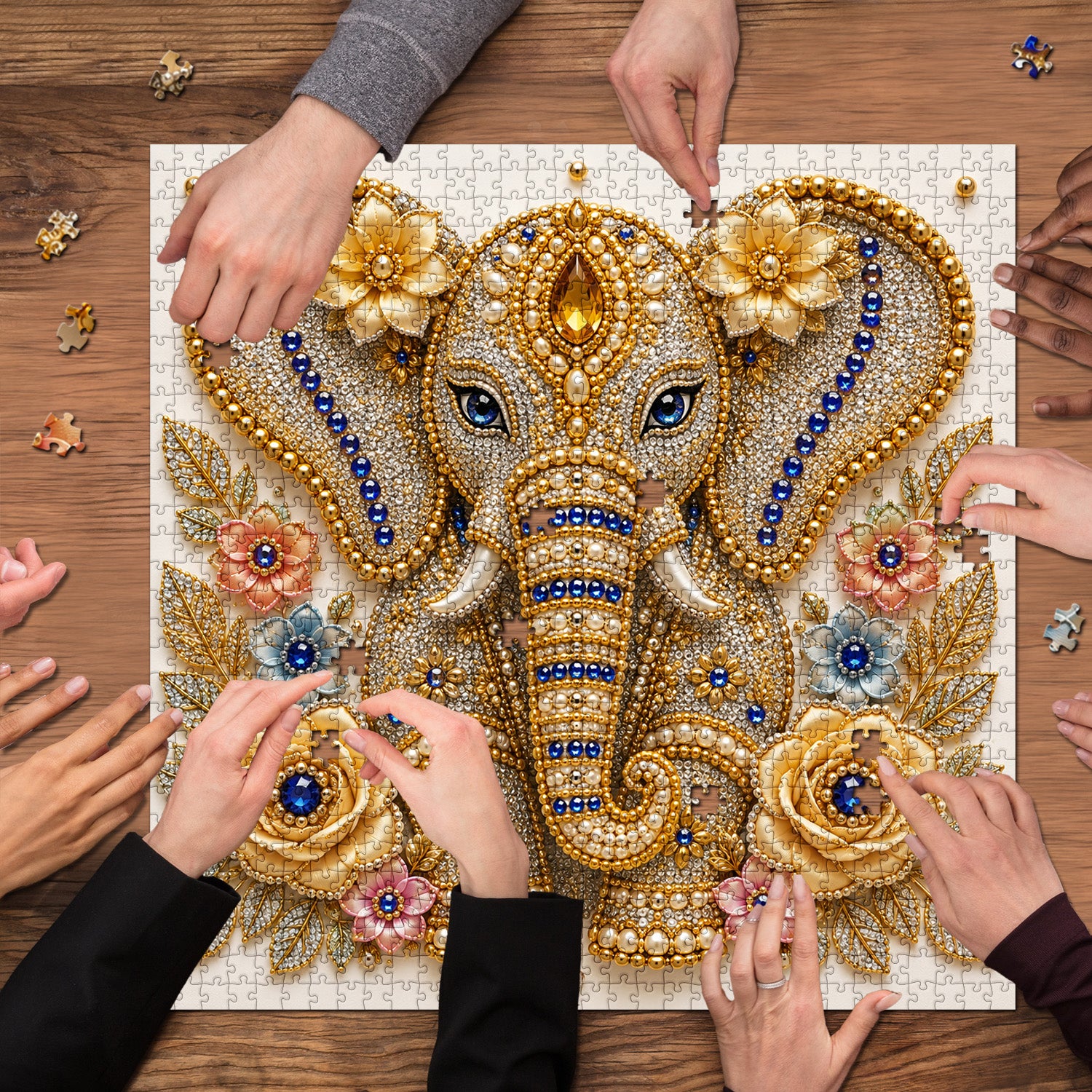 Gem Elephant Jigsaw Puzzle 1000 Pieces