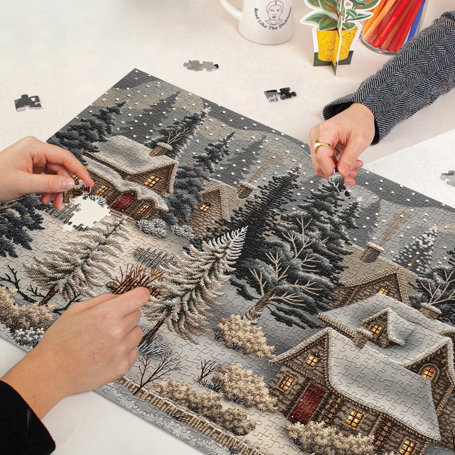 Night of Winter Jigsaw Puzzle 1000 Pieces