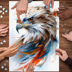 Puzzle Aigle Divin Aile Colorée 1000 Pièces