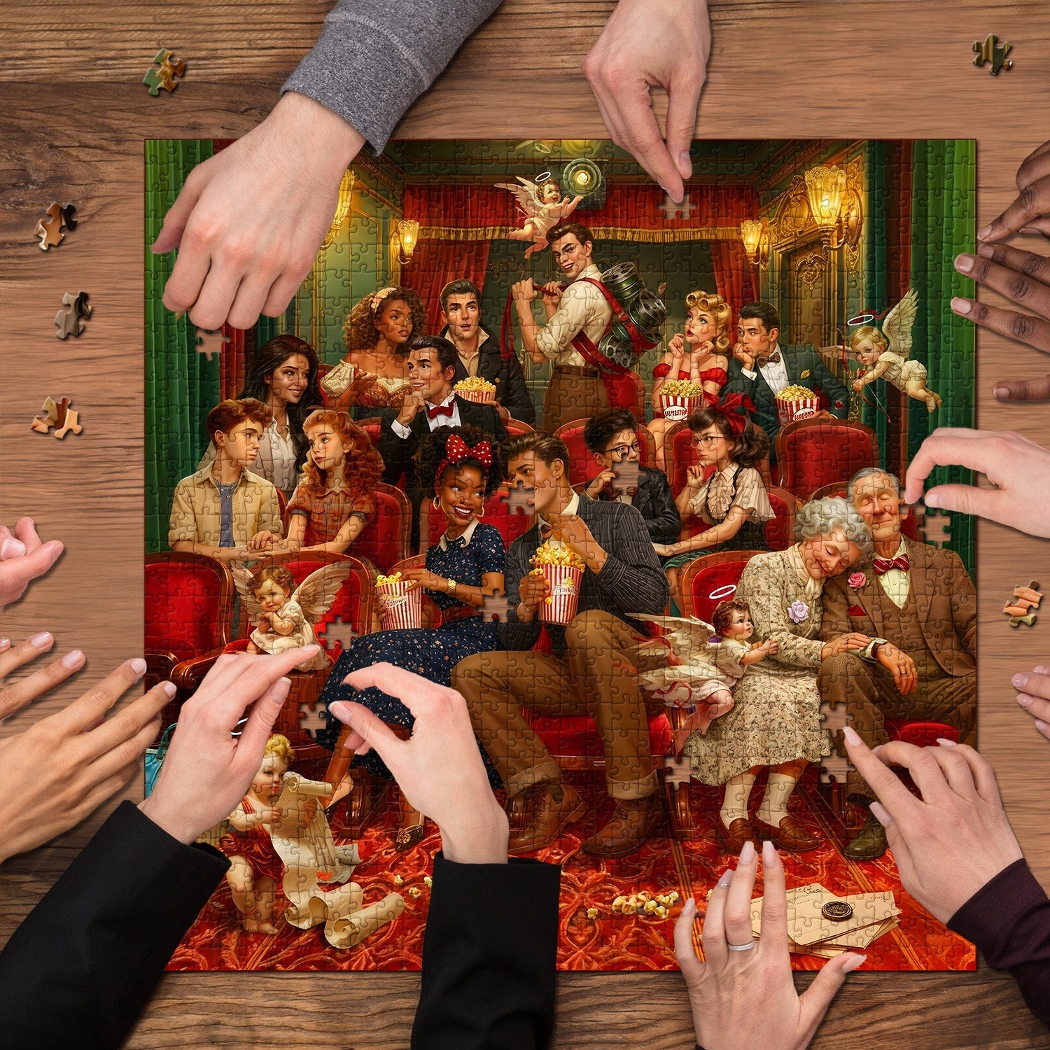 Vintage Cinema Joy Jigsaw Puzzle 1000 Pieces