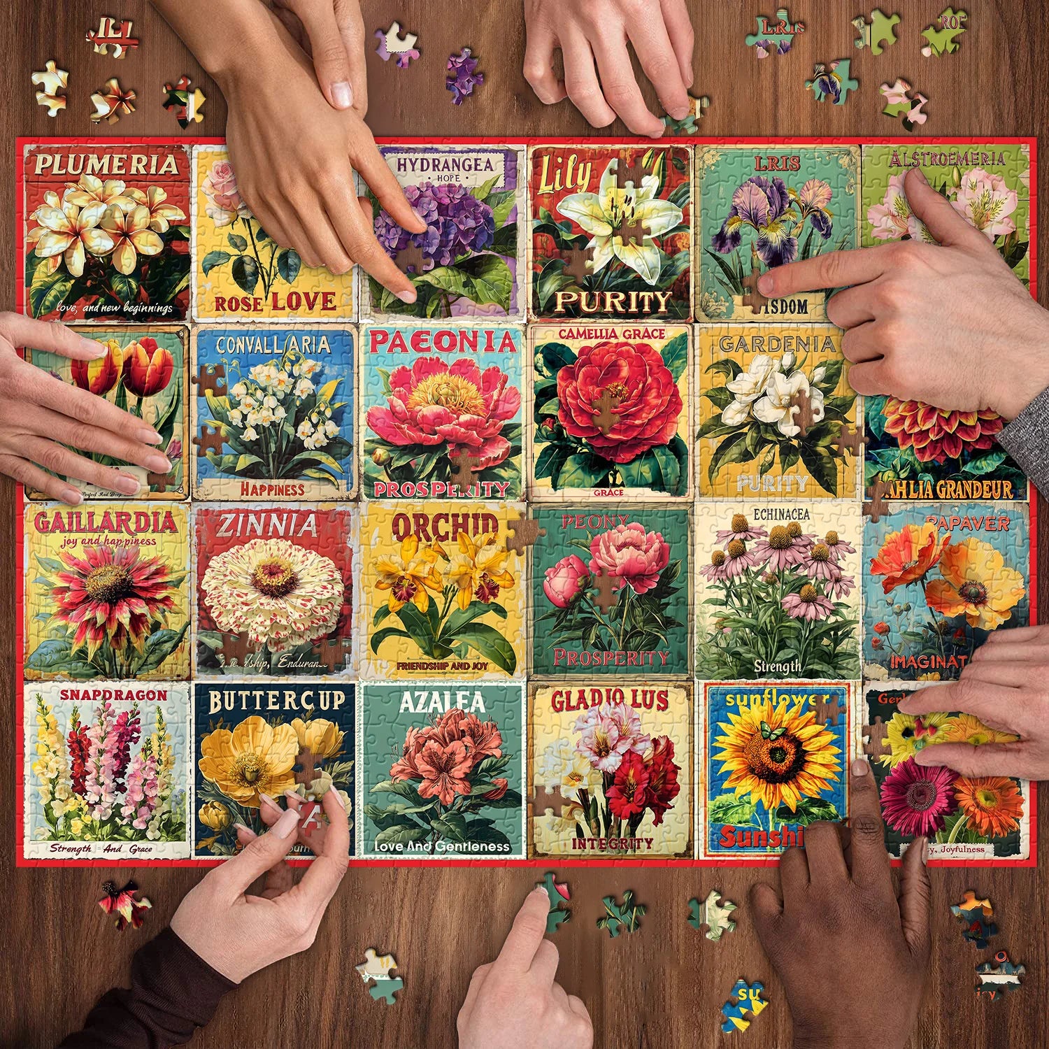 Puzzle floreale puzzle 1000 pezzi