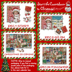 Calendario de Navidad Rompecabezas Puzzle 1000 piezas