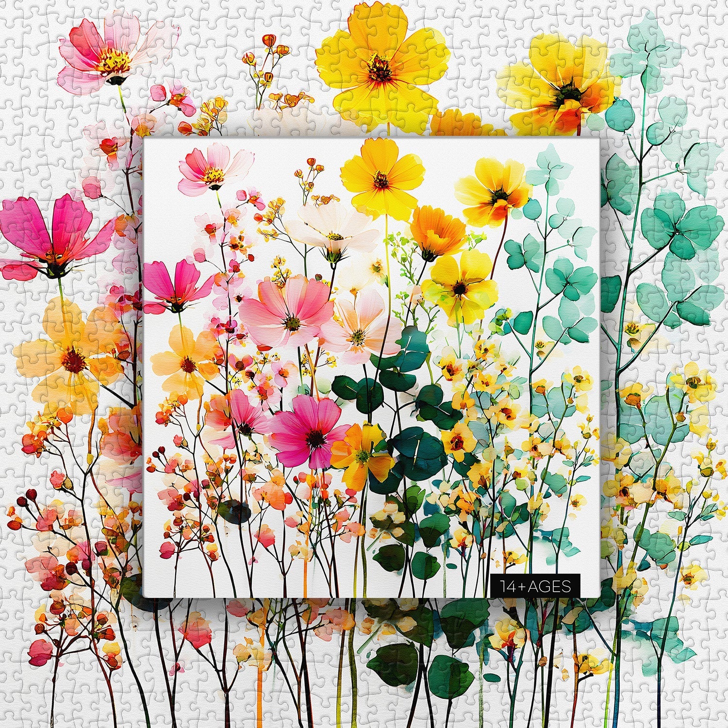 Pastel Wildflowers Jigsaw Puzzle 1000 Pieces