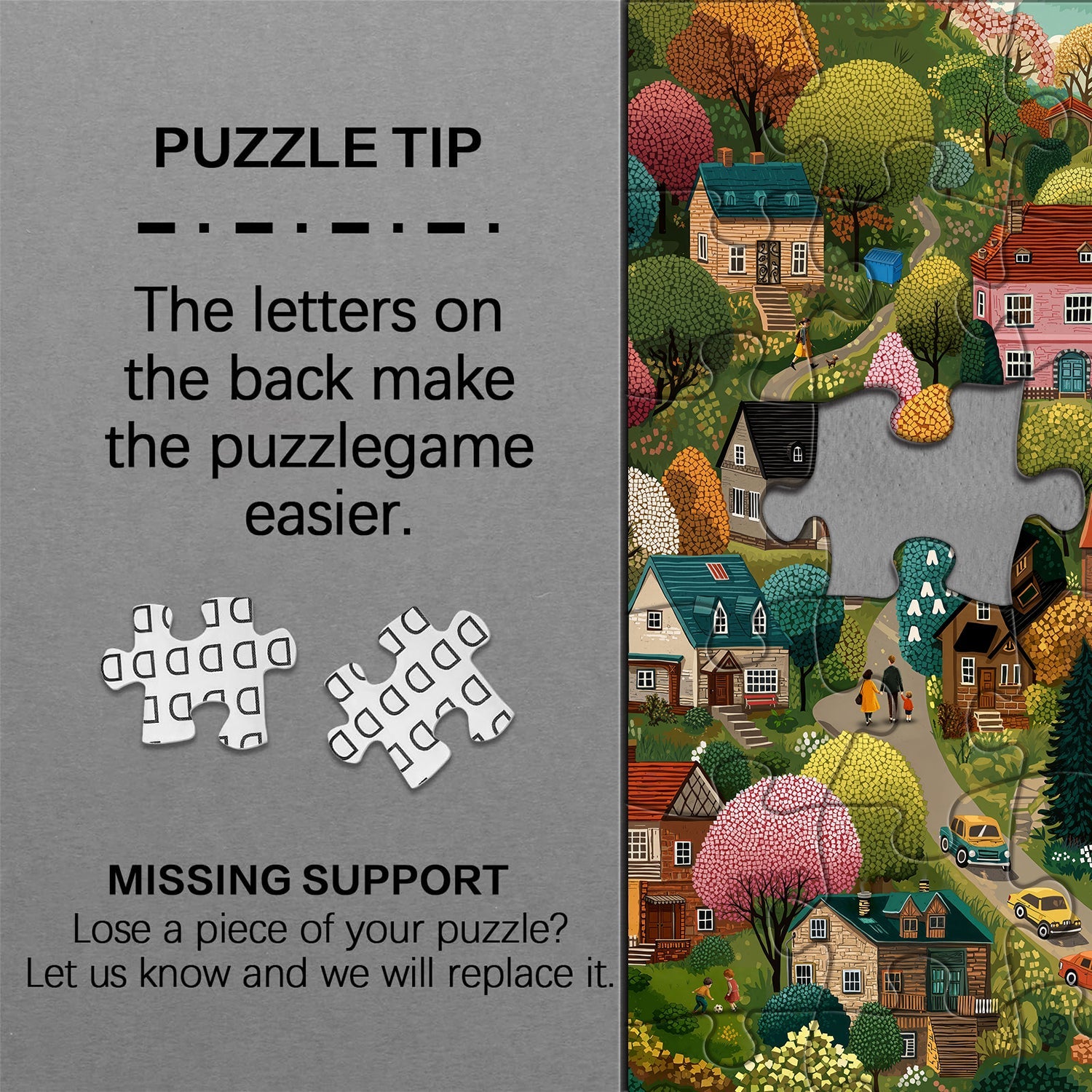 Vivid Village Jigsaw Puzzle 1000 Pieces