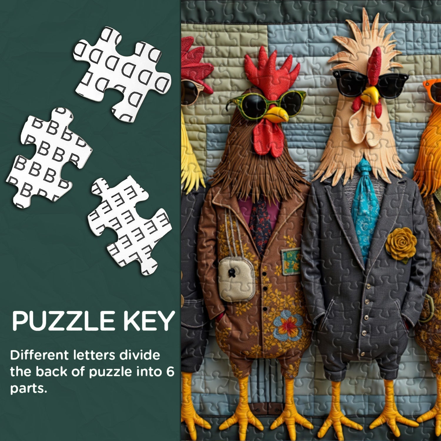 Puzzle Coqs de piste 1000 pièces