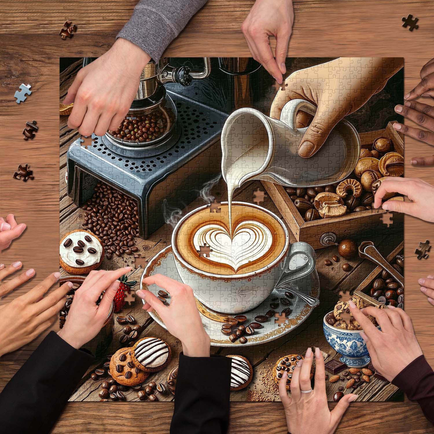 Coffee Art Jigsaw Puzzle 1000 Pieces