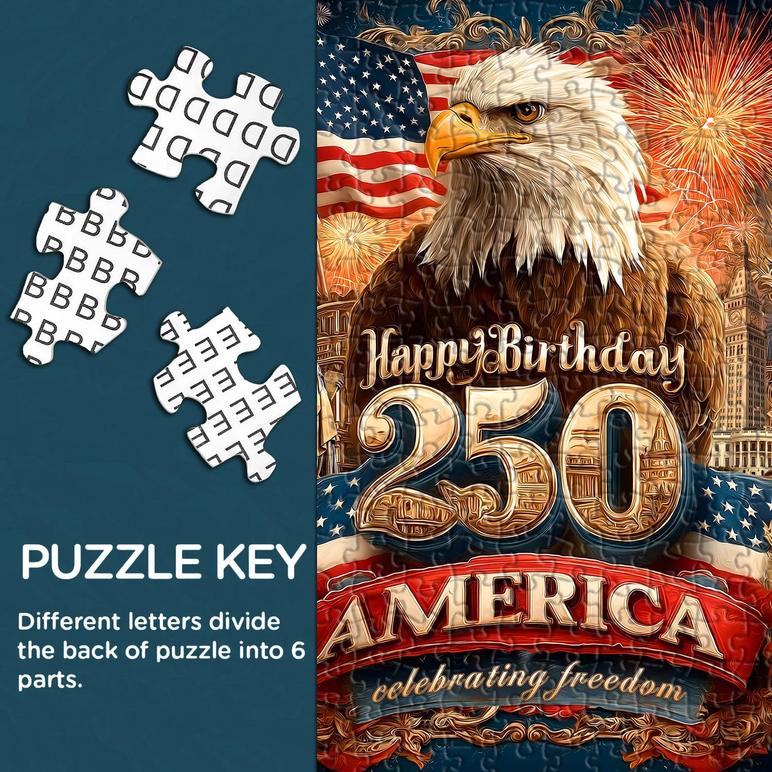 Freedom Eagle Jigsaw Puzzle 1000 Pieces