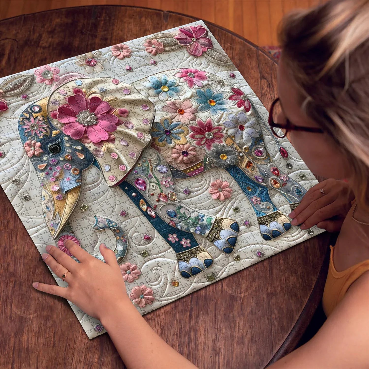 Diamond Elephant Jigsaw Puzzle 1000 Pieces