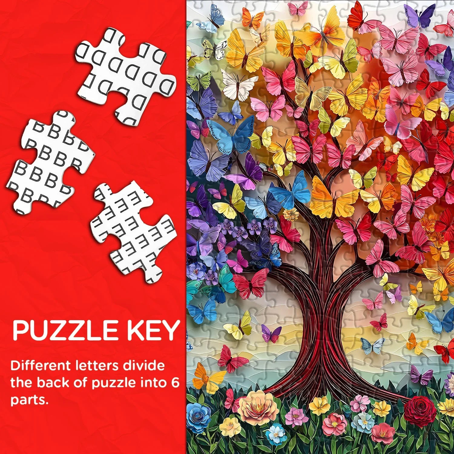 Baum der Schmetterlinge Jigsaw Puzzle 1000 Stücke