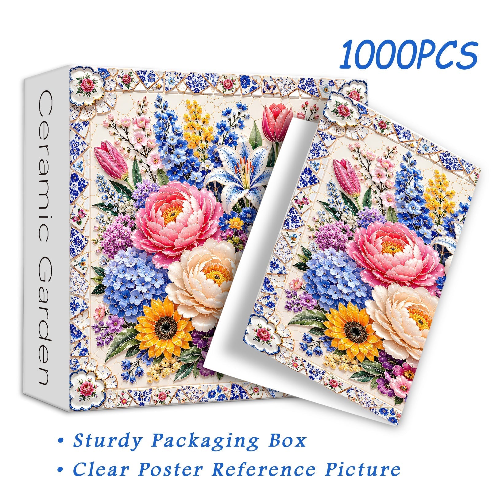 Keramikgarten-Puzzle, 1000 Teile