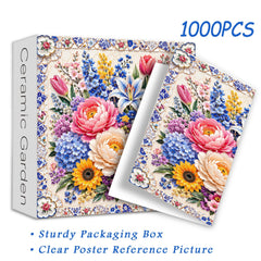 Keramikgarten-Puzzle, 1000 Teile