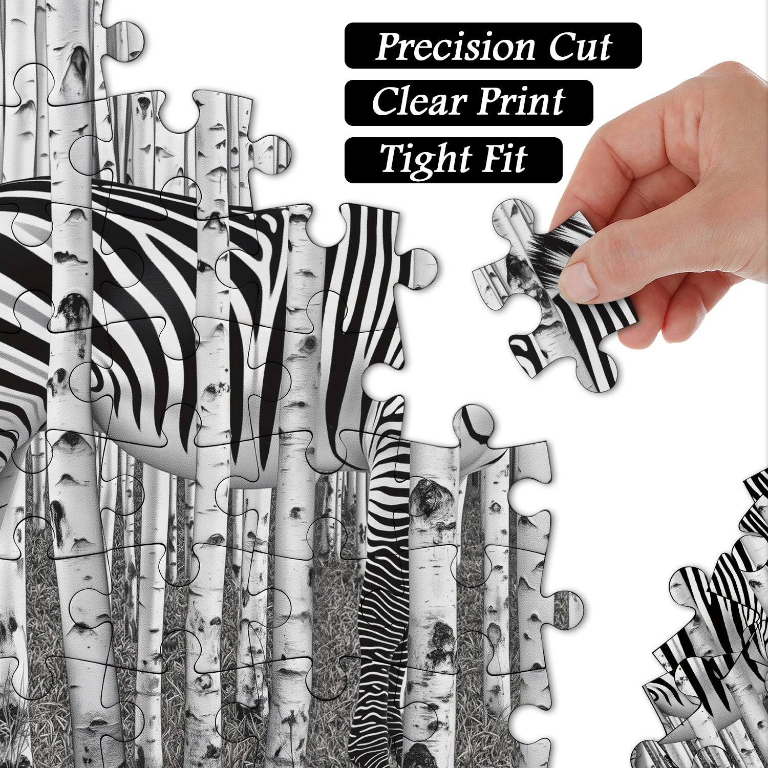 Zebra Forest Jigsaw Puzzle 1000 Pieces