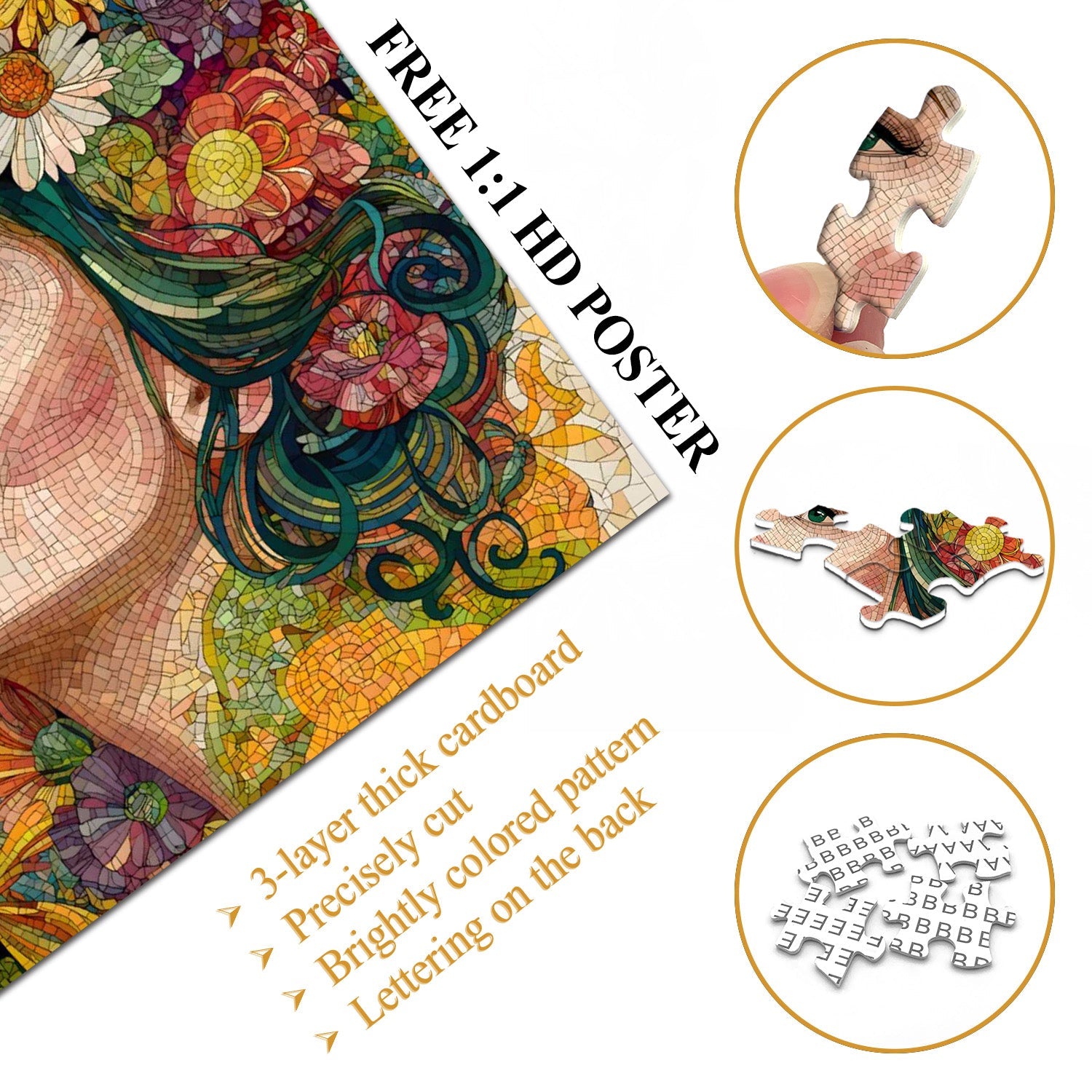 Mosaik Nymphe Puzzle 1000 Teile