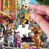 Urban Doggie Street Party Jigsaw Puzzle 1000 Pieces