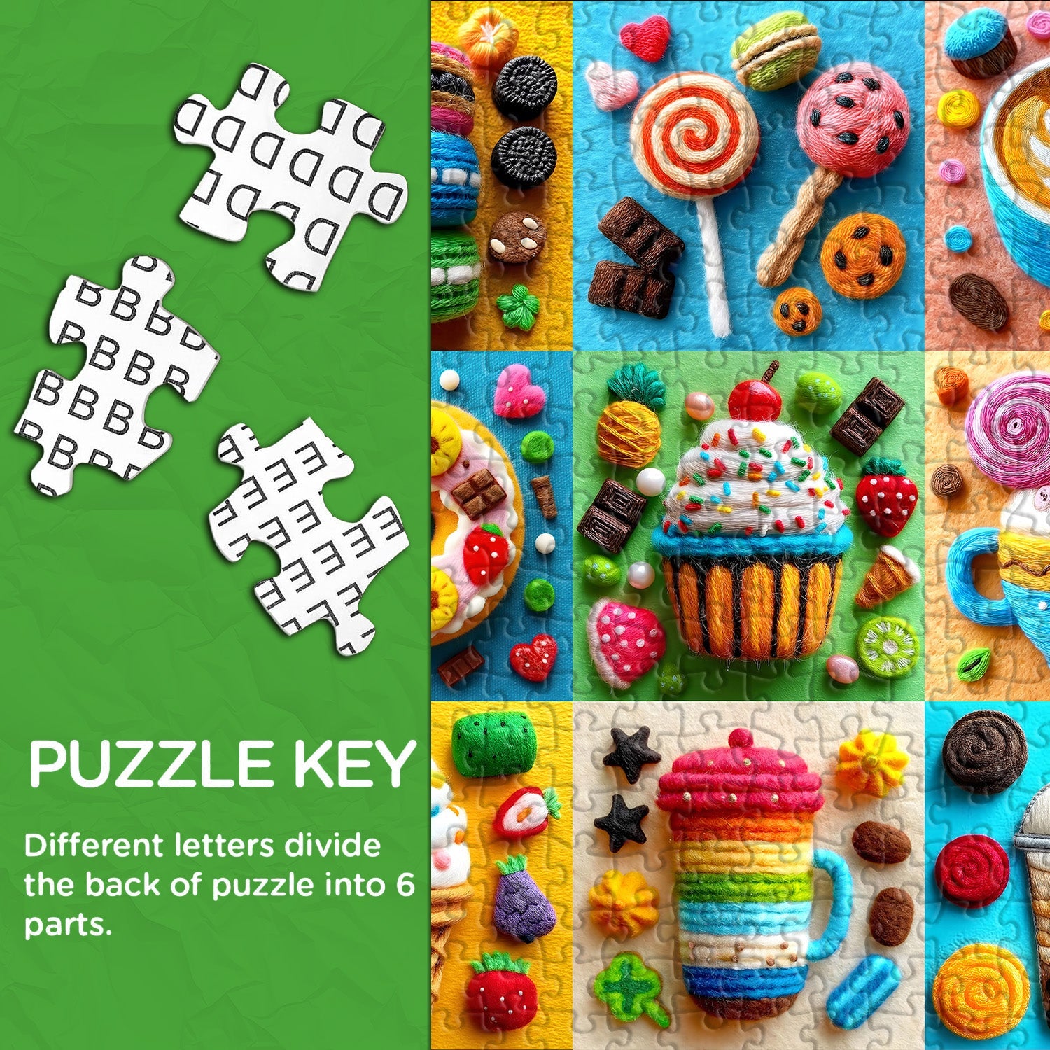Woolly Sweets Jigsaw Puzzle 1000 Pieces