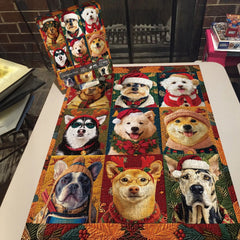 Christmas Dogs Jigsaw Puzzle 1000 Pieces