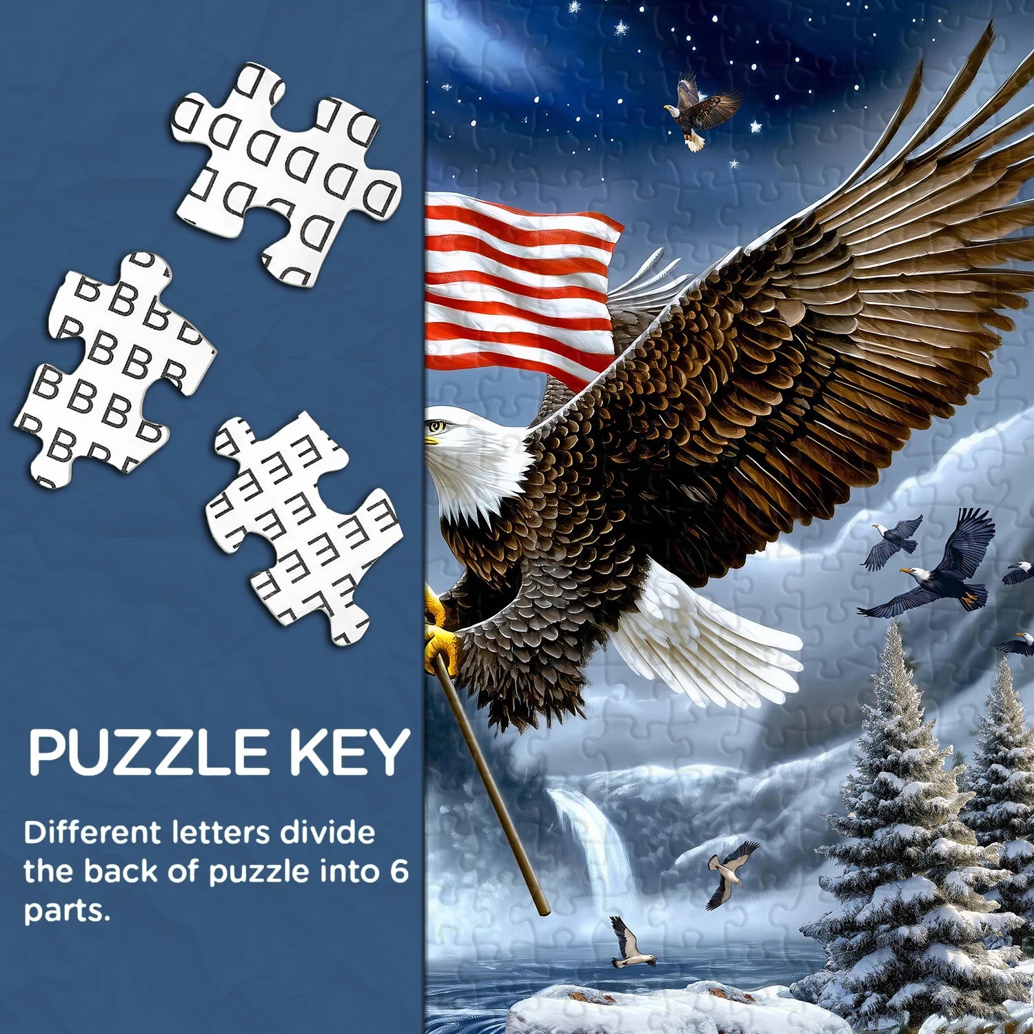 Puzzle Ailes de la Liberté 1000 pièces
