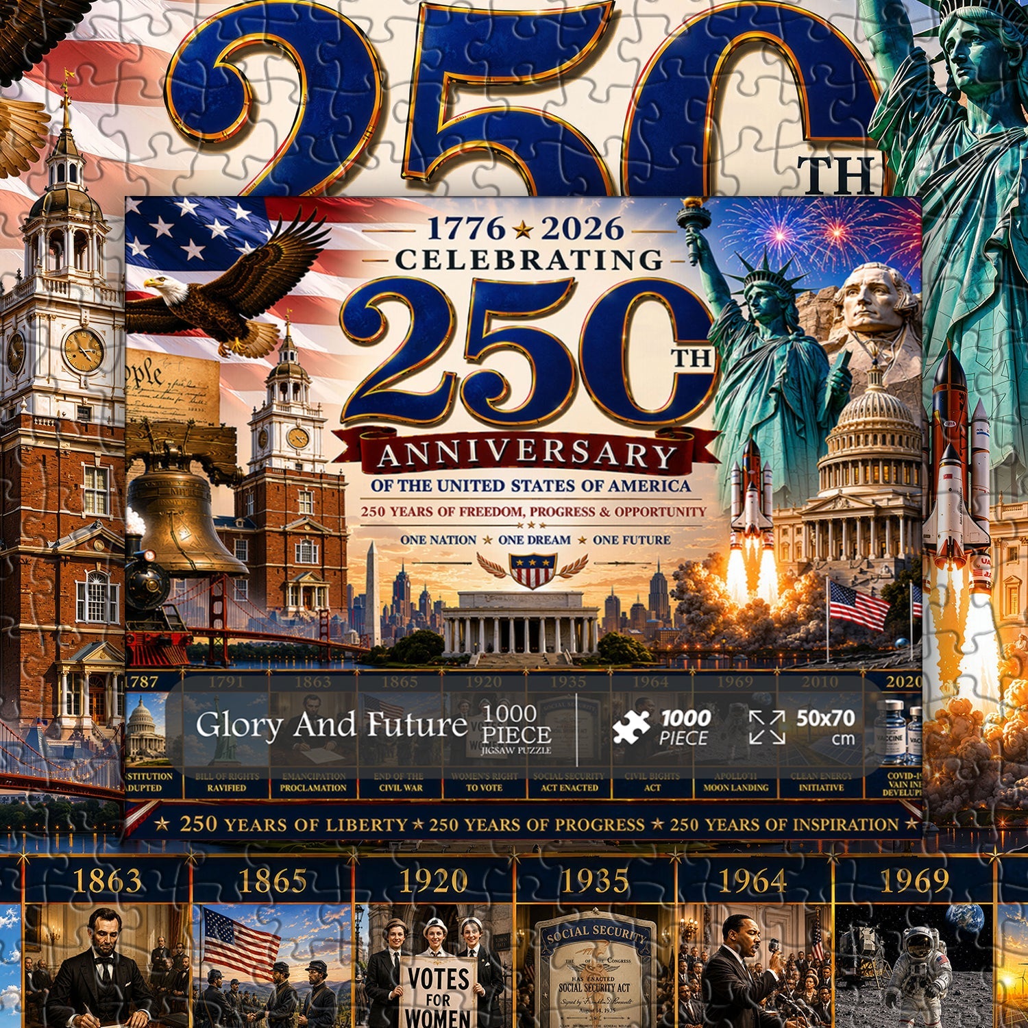 Puzzle Gloire et Avenir 1000 pièces