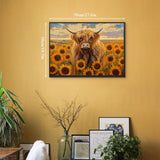 Sunflowers and Cow Jigsaw Puzzle 1000 Pieces