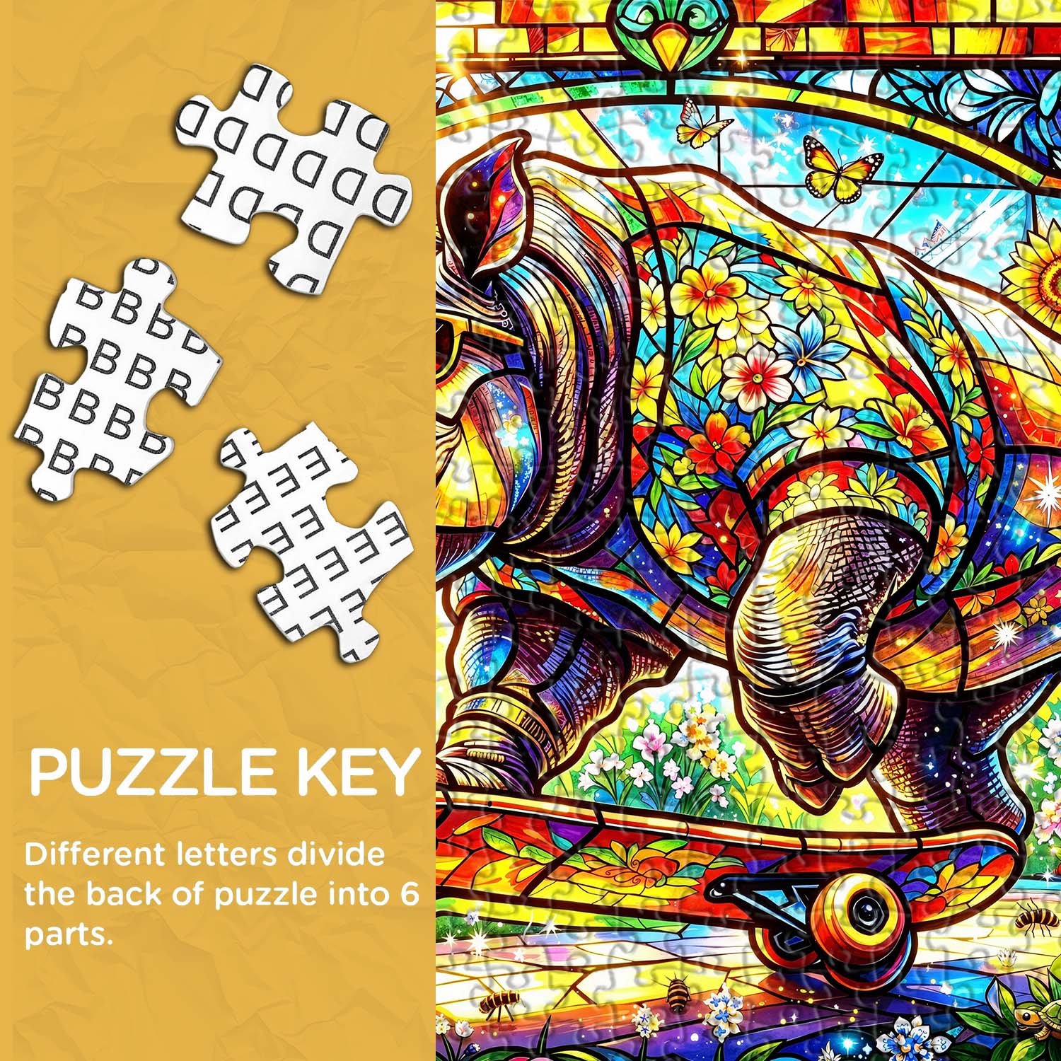 Puzzle Girasole Rhino Glide Jigsaw 1000 pezzi