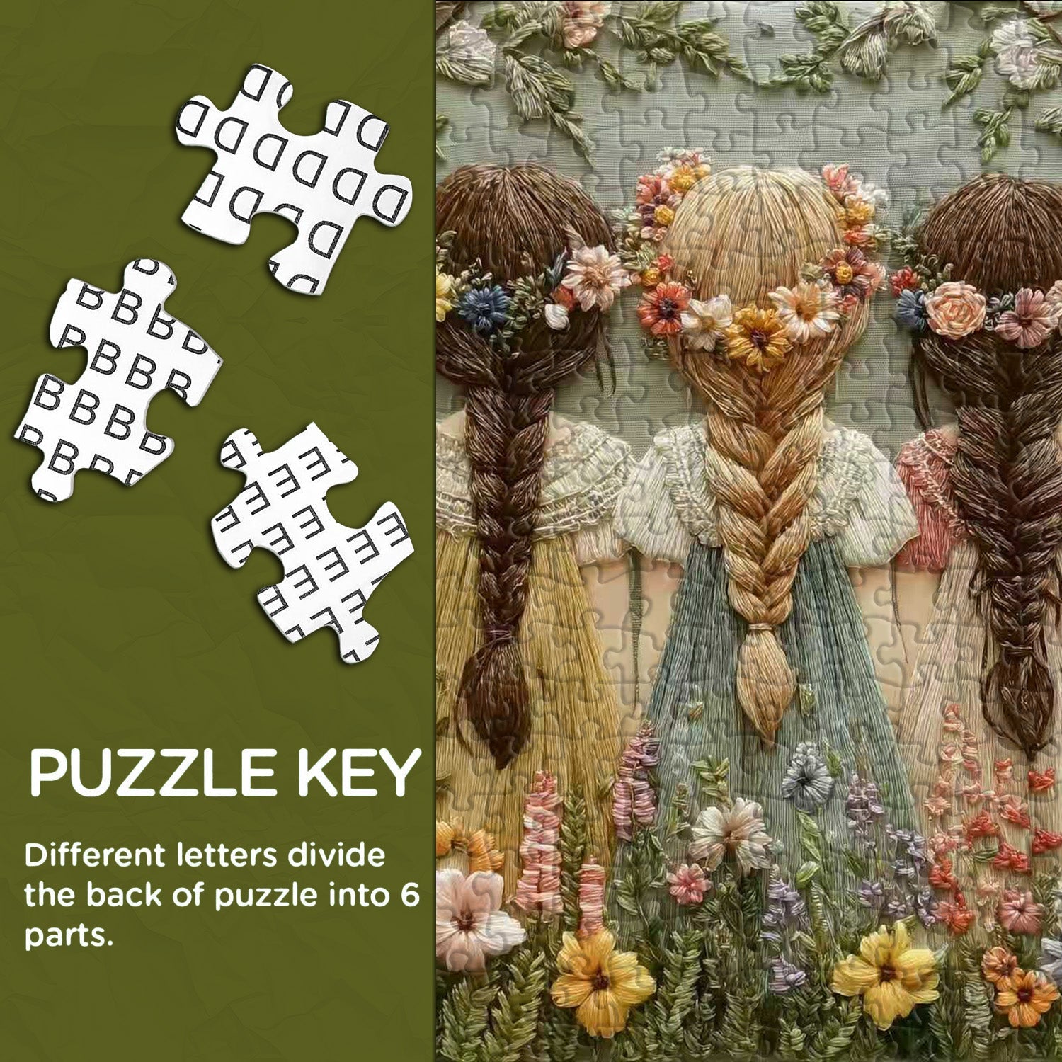 Needle Flower Child Jigsaw Puzzle 1000 Pieces