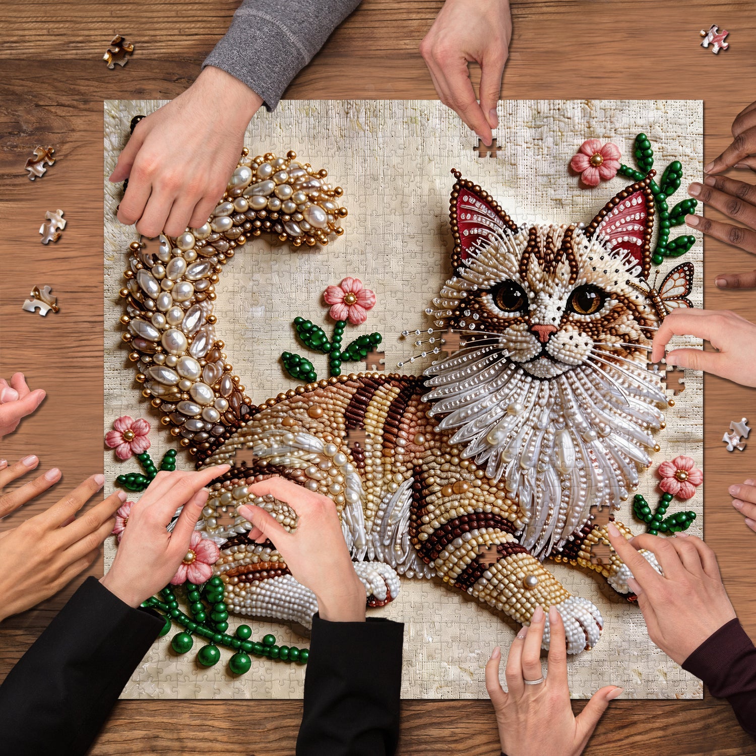 Beaded Whiskers Jigsaw Puzzle 1000 Pieces