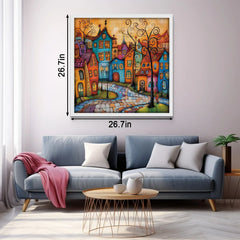 Piece di puzzle città colorate 1000 pezzi