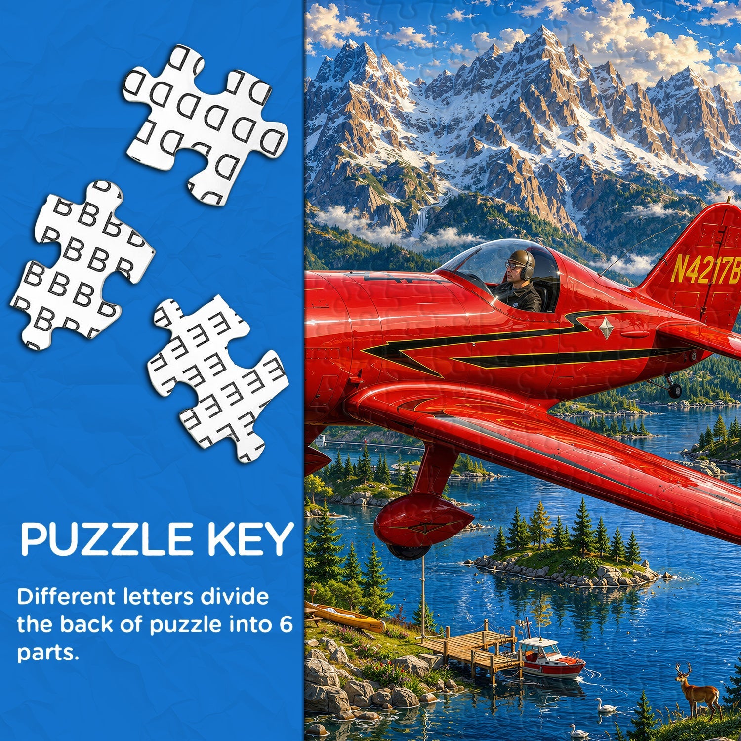 Mountain Sky Aviator Puzzle 1000 Teile