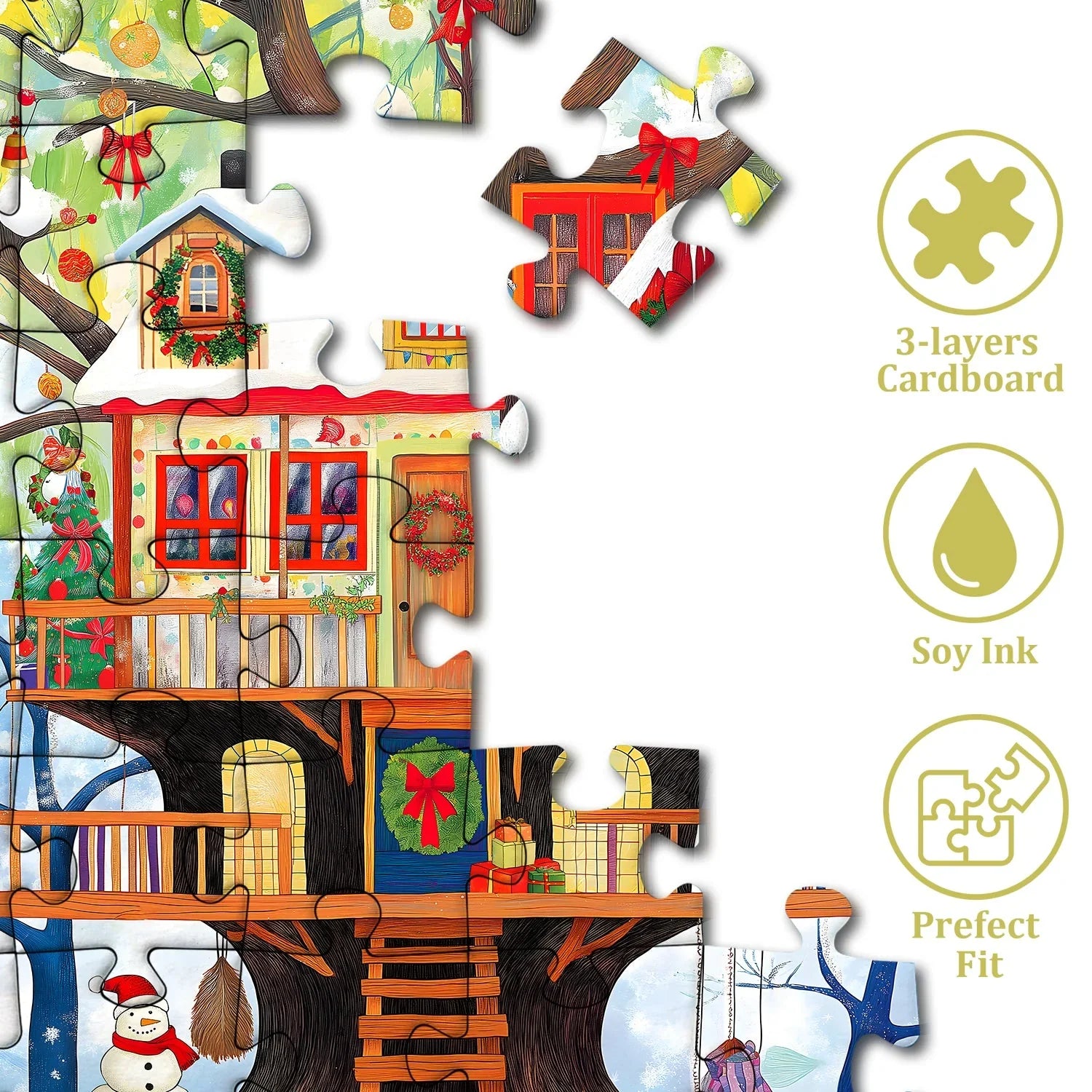 Christmas Treehouse Jigsaw Puzzle 1000 Pieces