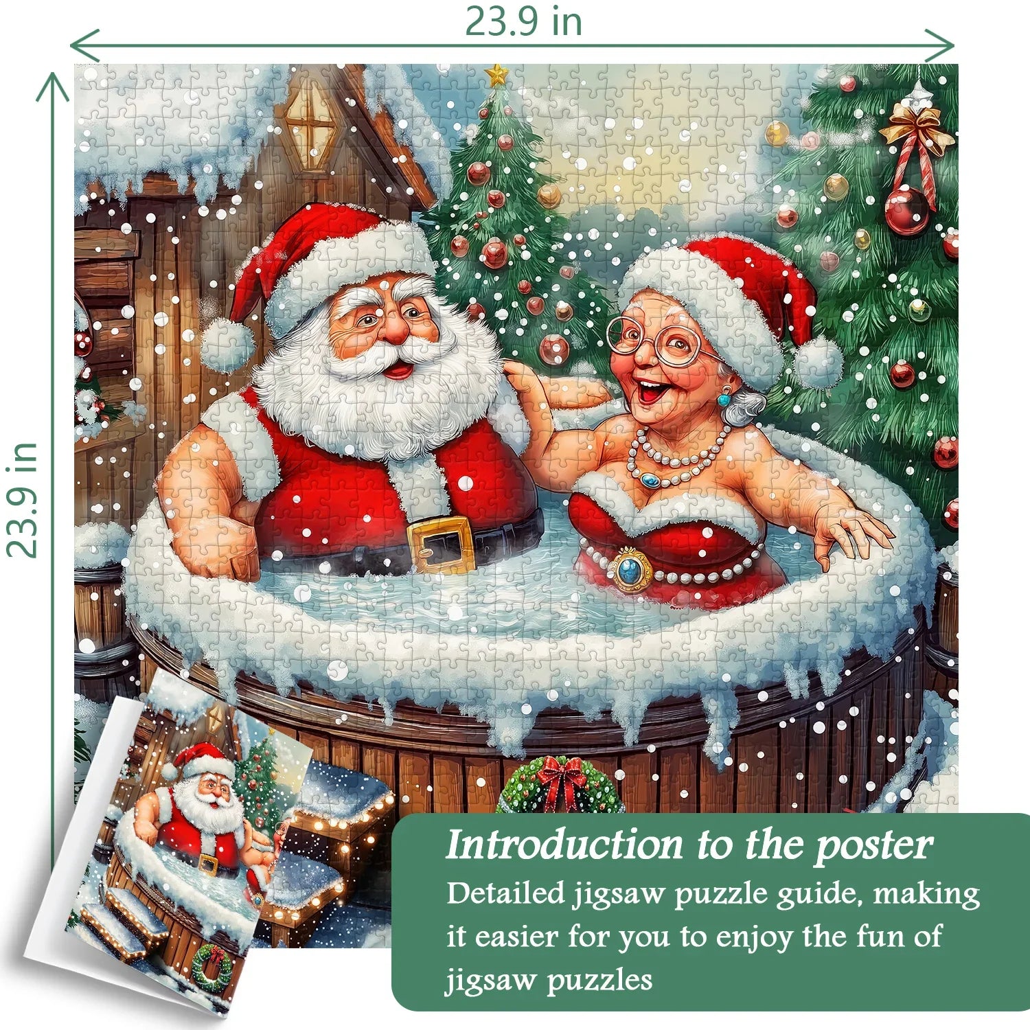 Christmas Hot Spring Time Jigsaw Puzzle 1000 Pieces