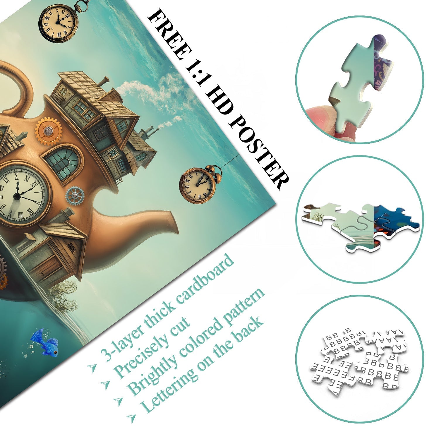 Mystical Teiera dimora puzzle puzzle 1000 pezzi