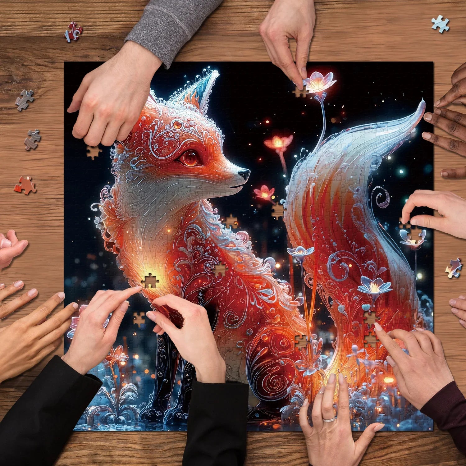 Crystal Fox Jigsaw Puzzle 1000 Piece