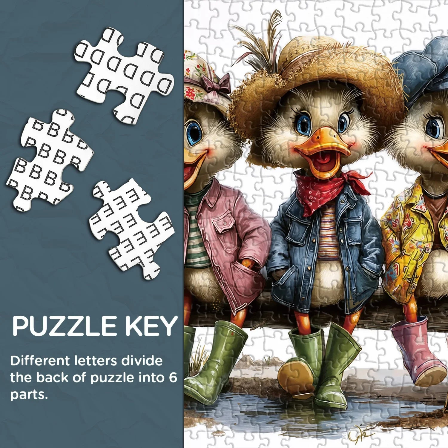 Duck Parade Jigsaw Puzzle 1000 Pieces
