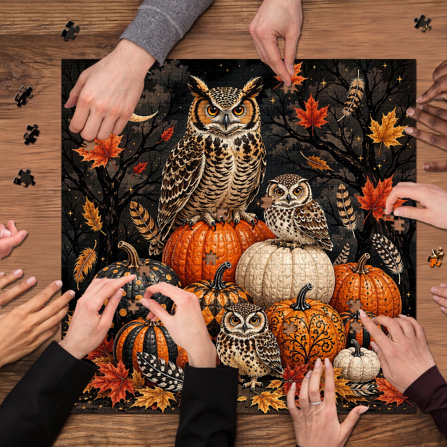 Leaves And Feathers Jigsaw Puzzle 1000 Pieces