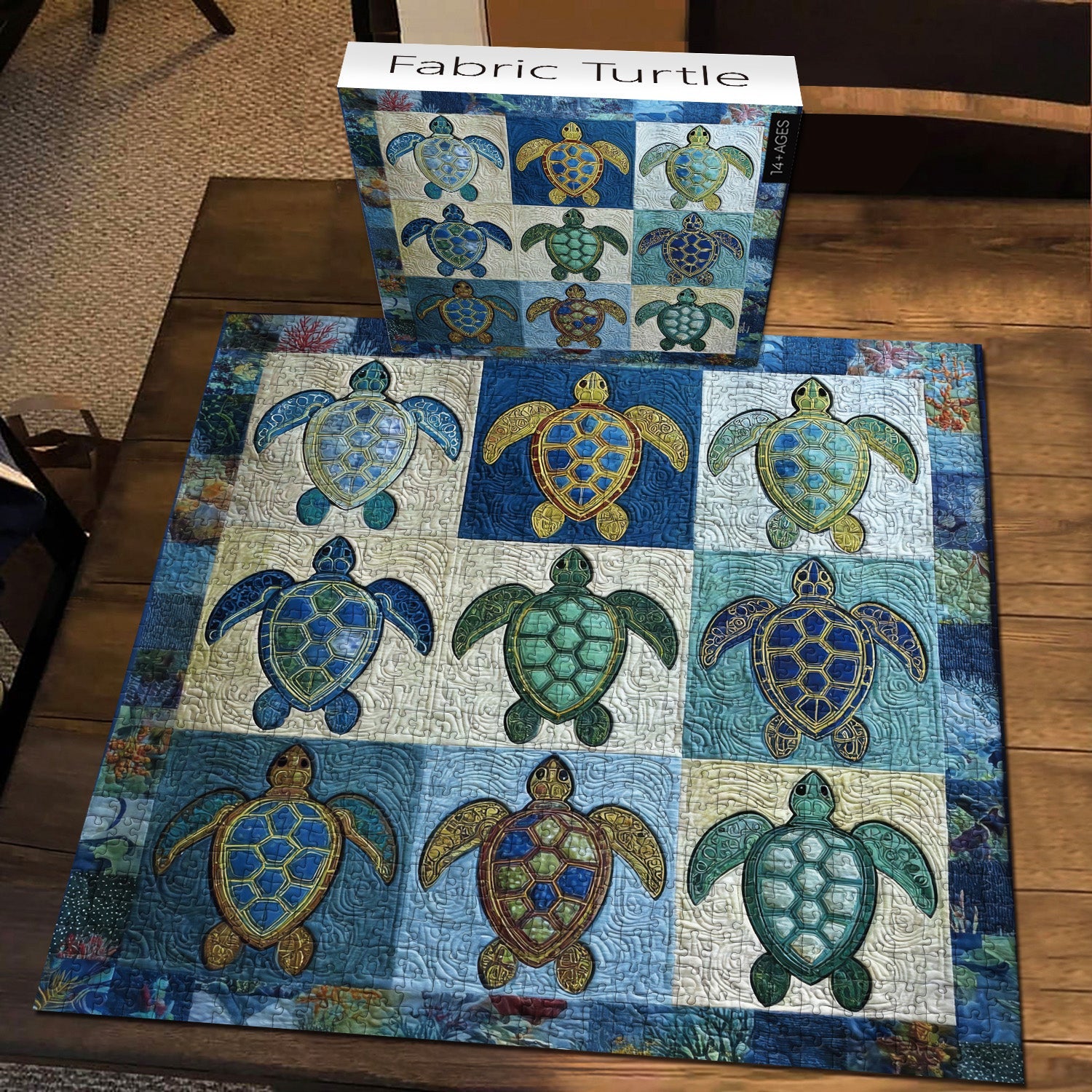 Fabric Turtle Jigsaw Puzzle 1000 Pieces