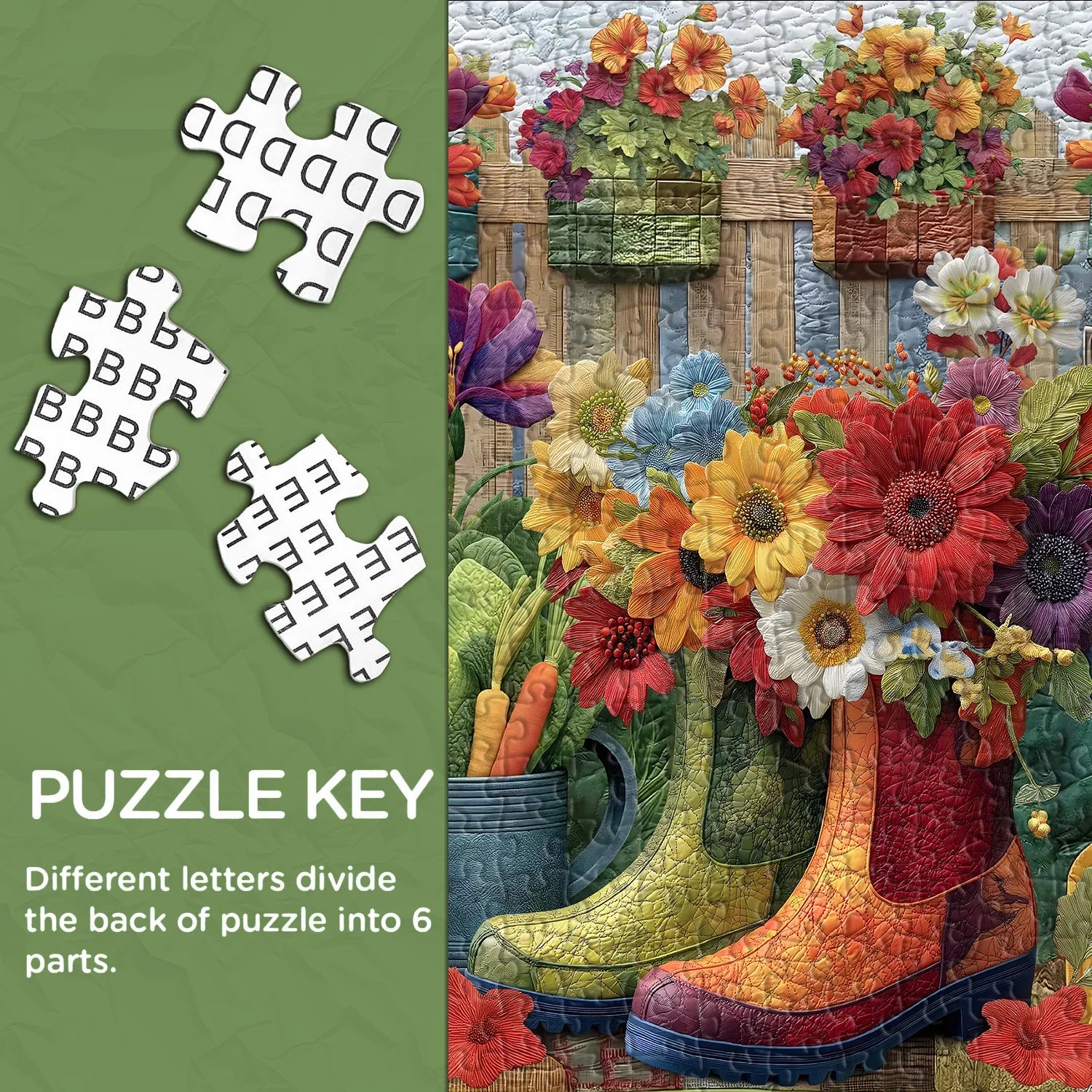Gartenstiefel Puzzle 1000 Stücke