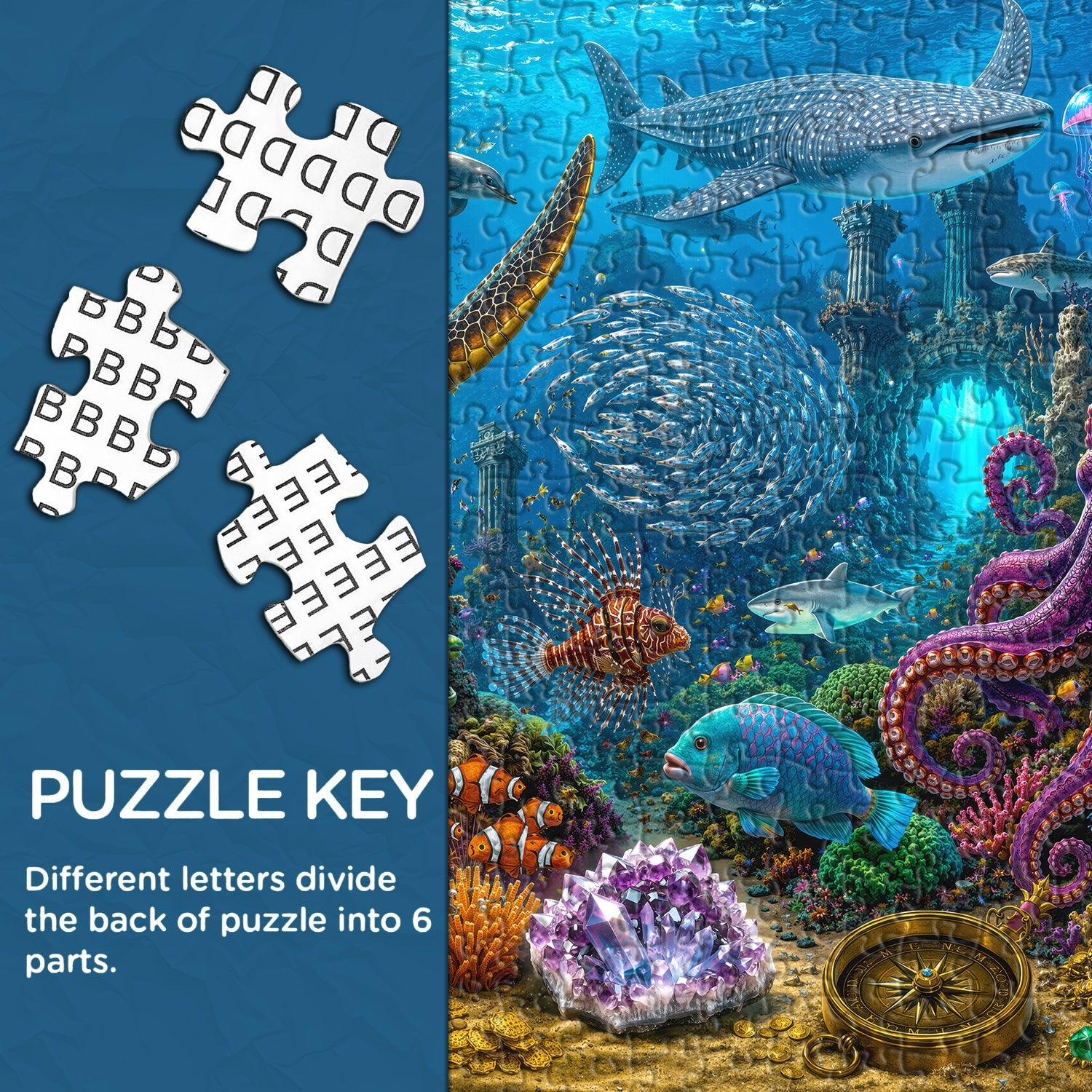 Puzzle del Regno Sommerso da 1000 pezzi