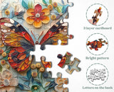 Blooming Wings Jigsaw Puzzle 1000 Pieces