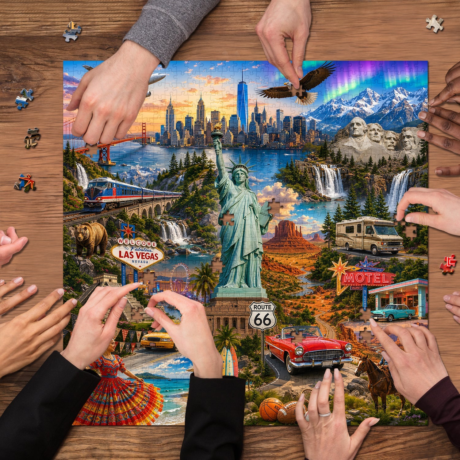 Puzzle America Landmarks Journey da 1000 pezzi