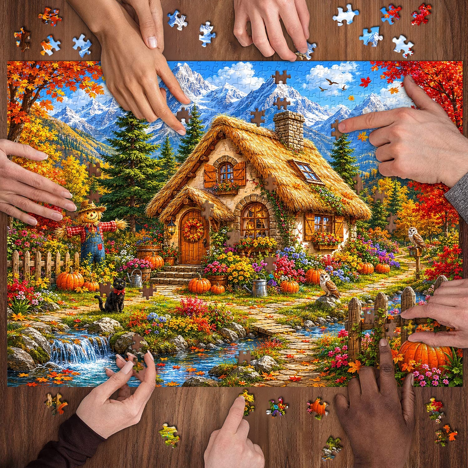 Puzzle Fall Pumpkin Cottage 1000 pezzi