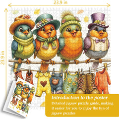 Bird Dress Up Day Jigsaw Puzzle 1000 Pieces