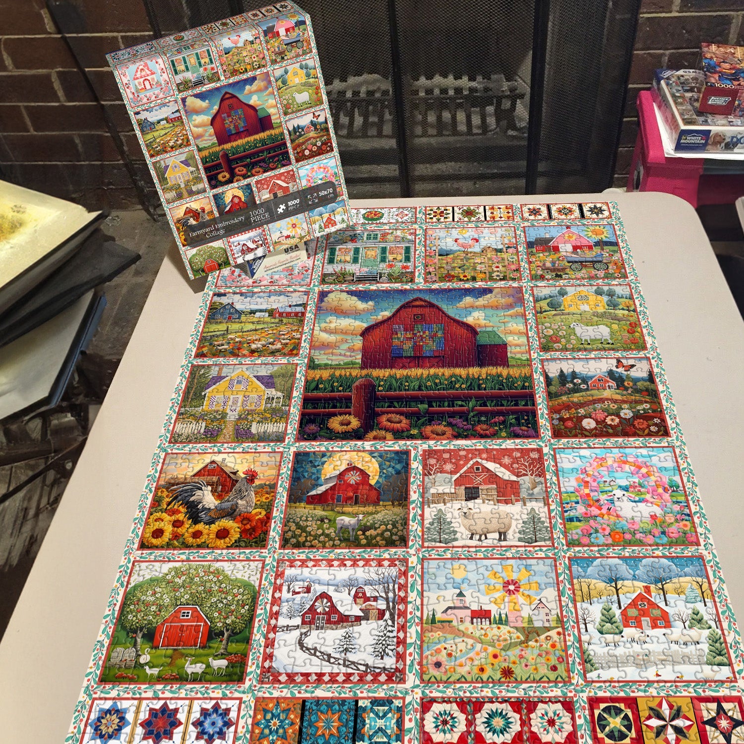 Farmyard Collage Jigsaw Puzzle 1000 Pieces