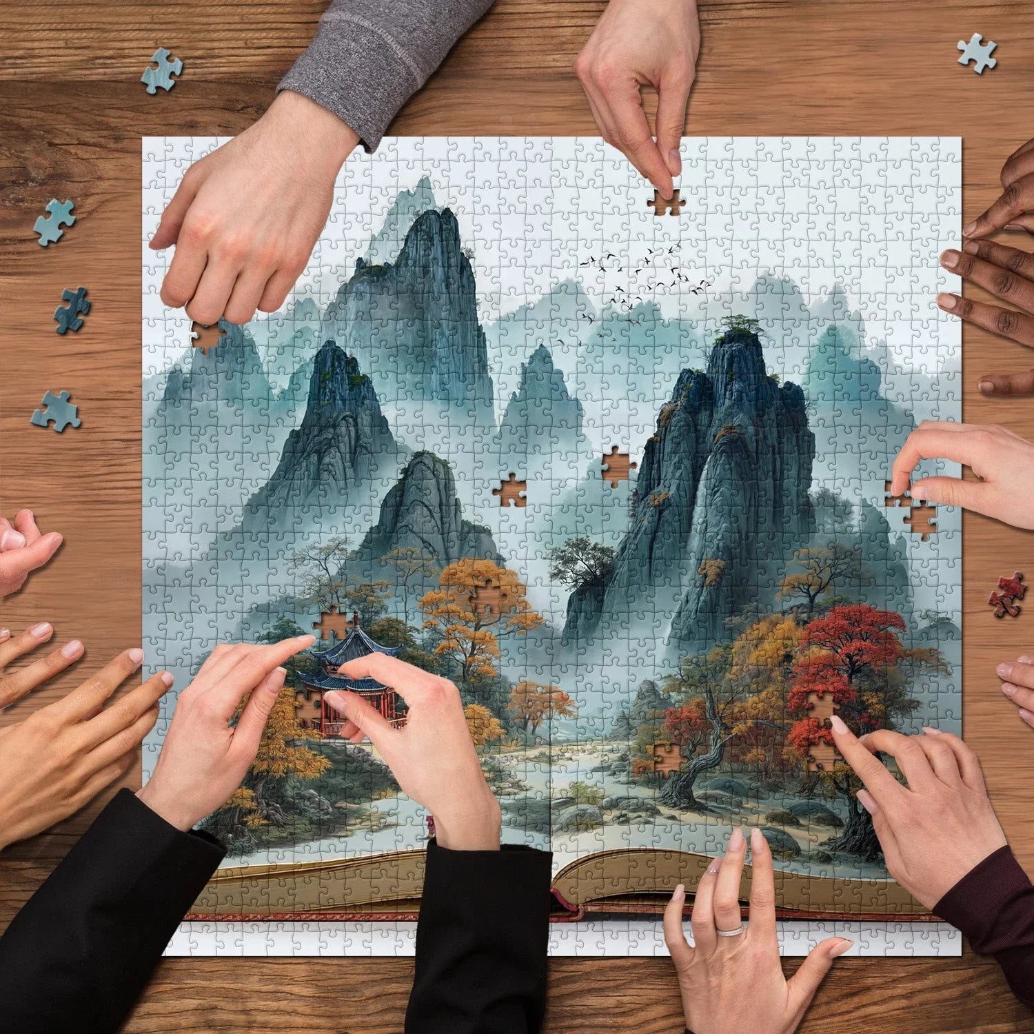 Cloudy Pages Jigsaw Puzzle 1000 Pieces
