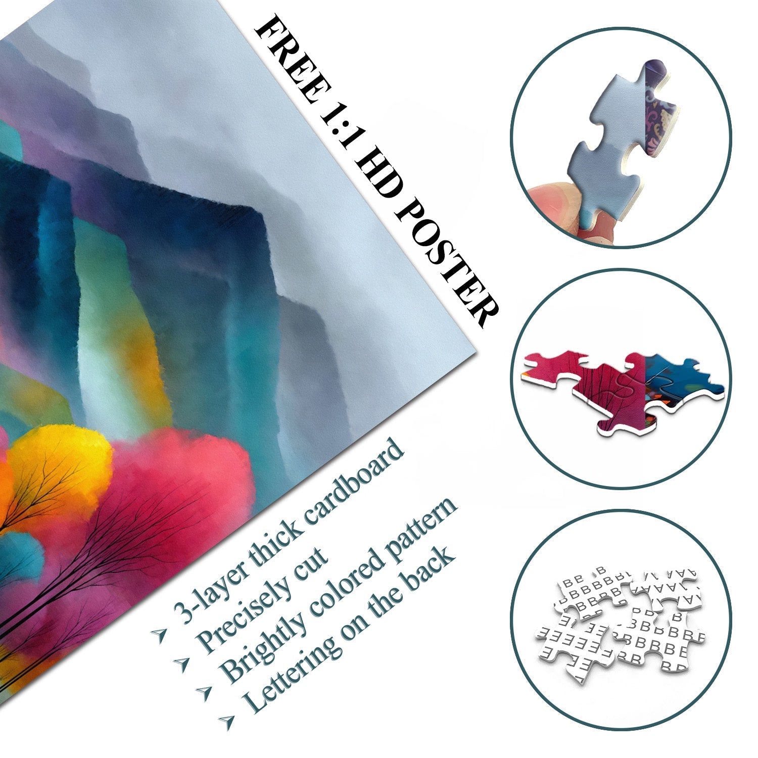 Colorful Landscape Jigsaw Puzzle 1000 Pieces