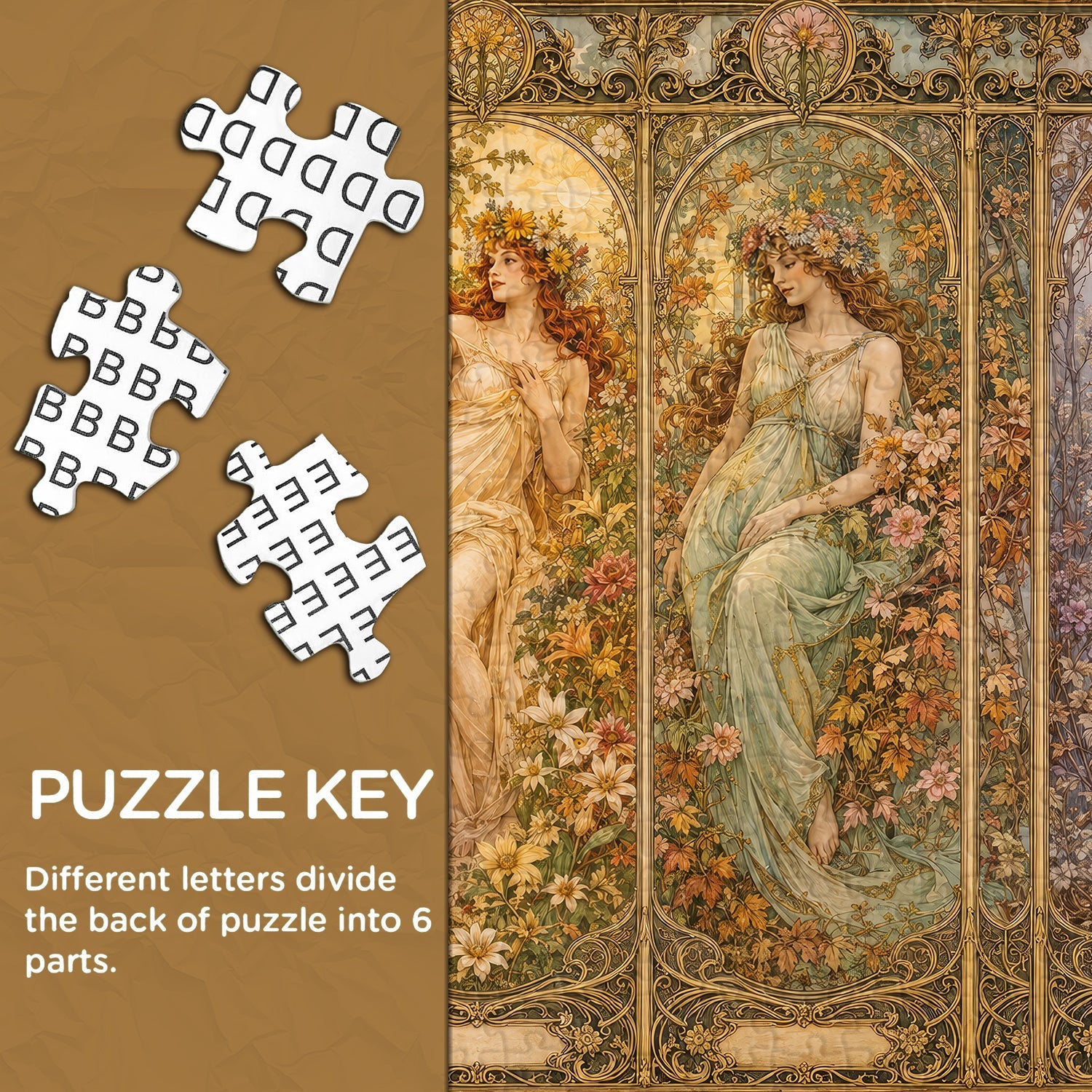 Puzzle Quattro Tempi dell'Anno 1000 Pezzi