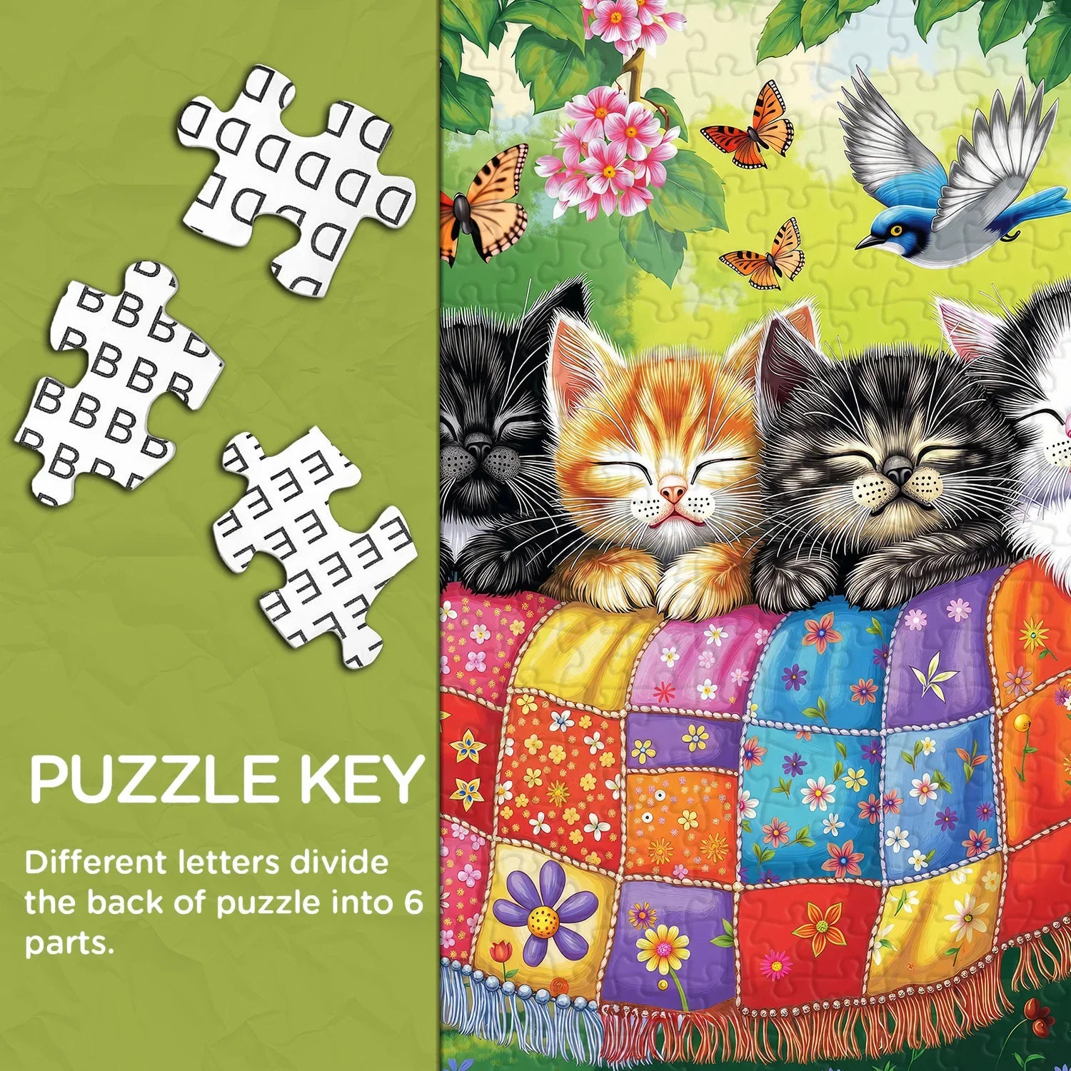 Cats Sleep in Spring Jigsaw Puzzle 1000 Pieces